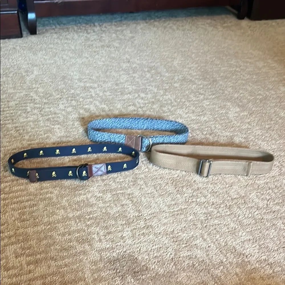 Chic Blue and Black Belt Set Men M, Boys L, and Boys 12 - Picture 9 of 11